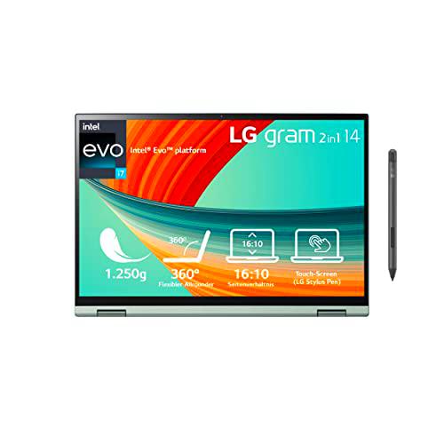 LG Gram 2023 - Ordenador portátil y tablet convertible 2 en 1 (1250 g