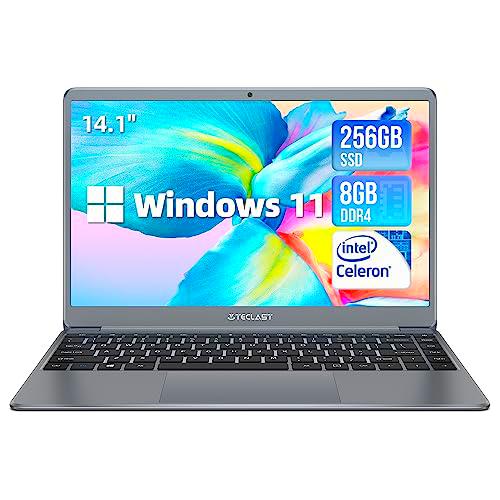 TECLAST Ordenador portátil de 14,1 pulgadas, 8 GB de RAM + 256 GB SSD TF Expansion