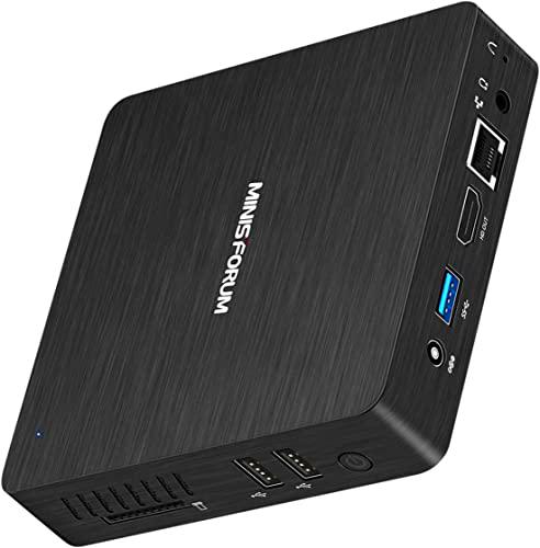 MINIS FORUM Windows 10 Z83F Mini PC 4 GB DDR3/64 GB eMMC Intel Z8350 Prozessor Lüfterlos Mini Desktop Computer