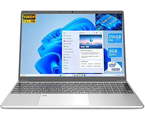 Ordenador Portátil Ultrabook 15,6&quot; Windows 11, 8GB RAM 256GB SSD PC Portátil